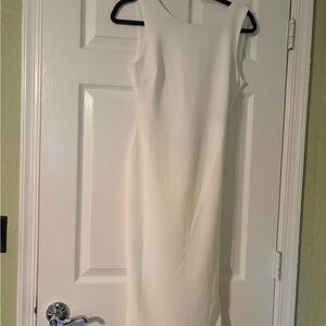 Lulu's Classic White Midi Dress